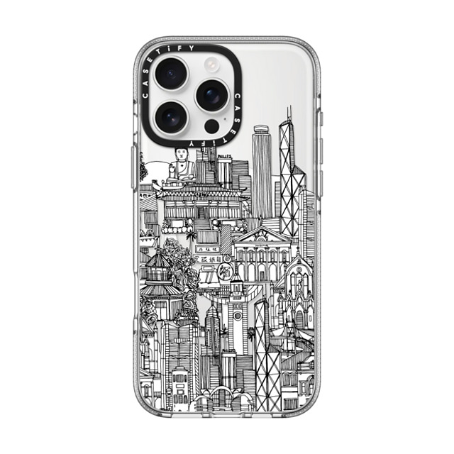 Sharon Turner x CASETiFY iPhone 16 Pro Max ケース クリア クリア ケース MagSafe対応 Hong Kong toile de jouy transparent