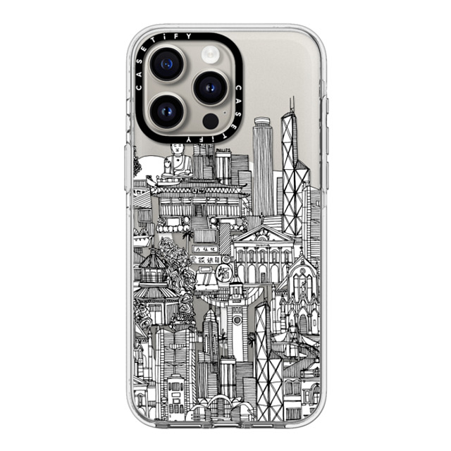 Sharon Turner x CASETiFY iPhone 15 Pro Max ケース クリア クリア ケース MagSafe対応 Hong Kong toile de jouy transparent