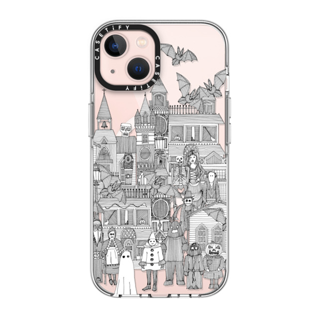 Sharon Turner x CASETiFY iPhone 13 ケース クリア クリア ケース MagSafe対応 vintage halloween black white transparent