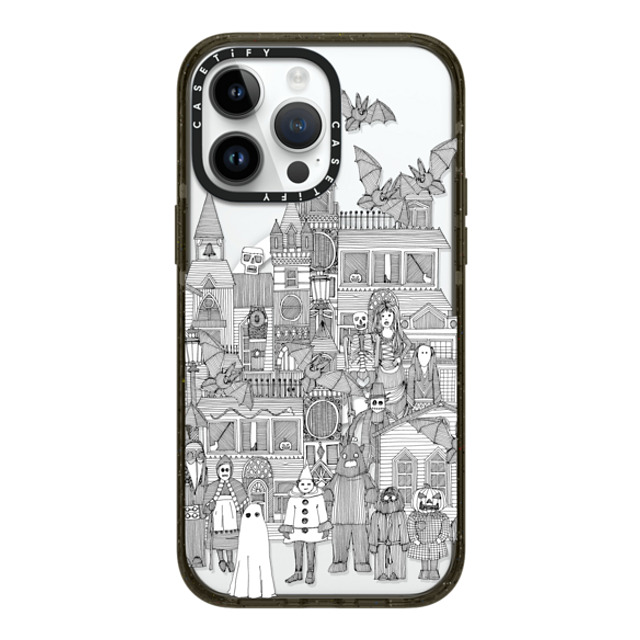 Sharon Turner x CASETiFY iPhone 14 Pro Max ケース ブラック インパクトケース MagSafe対応 vintage halloween black white transparent