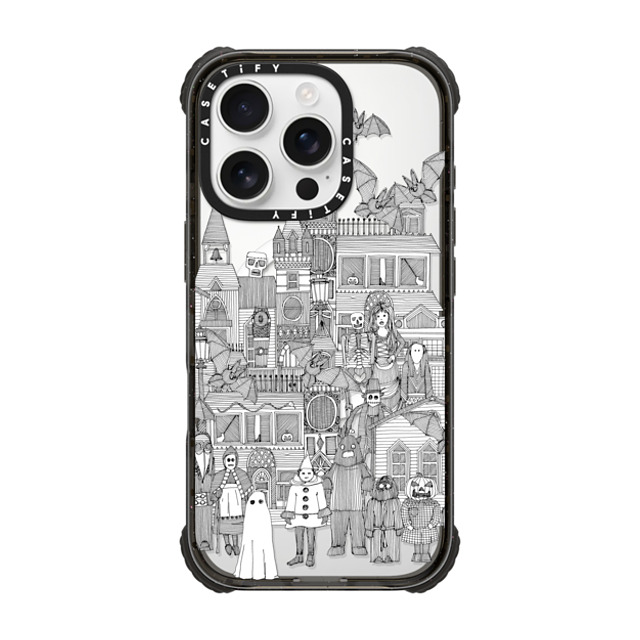 Sharon Turner x CASETiFY iPhone 16 Pro Case Black ウルトラ インパクトケース MagSafe 対応 vintage halloween black white transparent Sharon Turner x CASETiFY iPhone 16 Pro Case Black ウルトラ インパクトケース MagSafe 対応 vintage halloween black white transparent