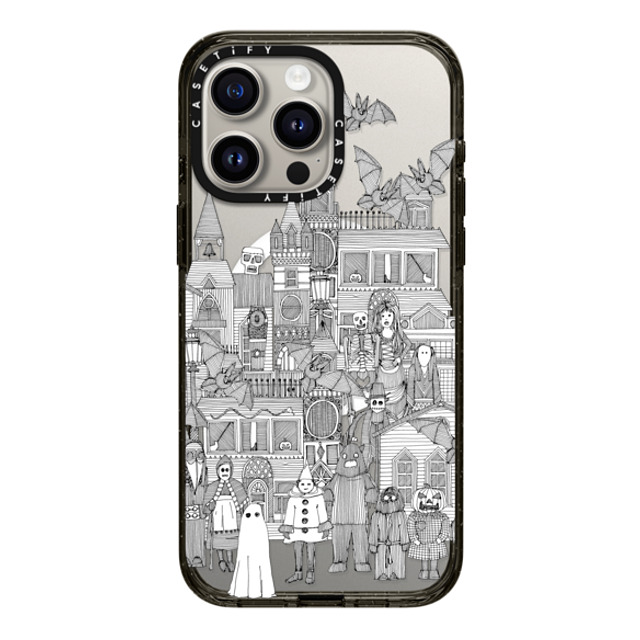 Sharon Turner x CASETiFY iPhone 15 Pro Max ケース ブラック インパクトケース MagSafe対応 vintage halloween black white transparent