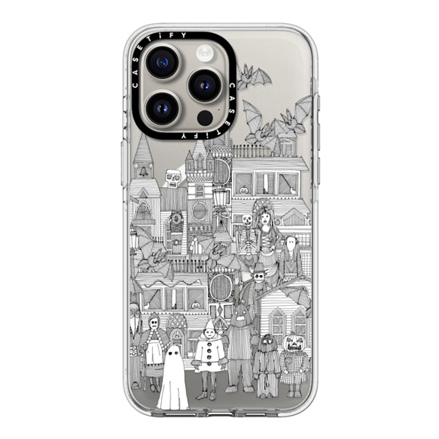 Sharon Turner x CASETiFY iPhone 15 Pro Max ケース クリア クリア ケース MagSafe対応 vintage halloween black white transparent