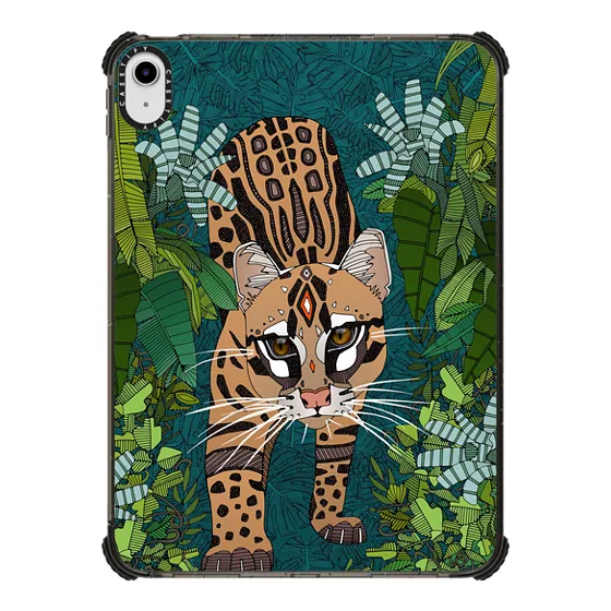 iPad Impact iPad 10.9-inch (10th gen) Case - ocelot jungle teal iPad