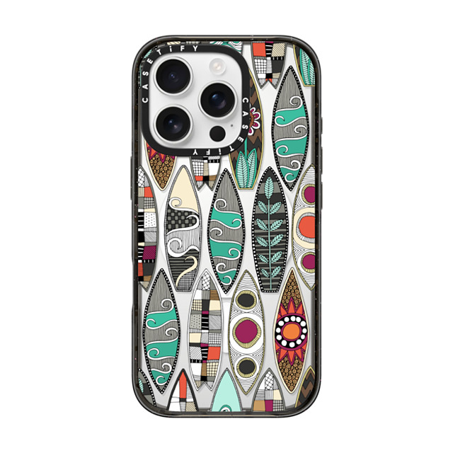 Sharon Turner x CASETiFY iPhone 16 Pro Case Summer,Pattern Black Impact Case MagSafe Compatible surfboards transparent Mother's Day Sharon Turner x CASETiFY iPhone 16 Pro Case Summer,Pattern Black Impact Case MagSafe Compatible surfboards transparent Mother's Day
