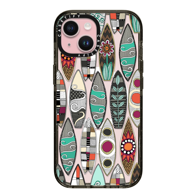 Sharon Turner x CASETiFY iPhone 15 Case Summer,Pattern Black Impact Case MagSafe Compatible surfboards transparent Mother's Day Sharon Turner x CASETiFY iPhone 15 Case Summer,Pattern Black Impact Case MagSafe Compatible surfboards transparent Mother's Day