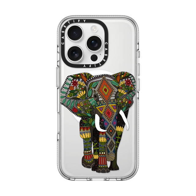 Sharon Turner x CASETiFY iPhone 16 Pro ケース Animal,Boho クリア クリア ケース MagSafe対応 floral elephant transparent Back to School Sharon Turner x CASETiFY iPhone 16 Pro ケース Animal,Boho クリア クリア ケース MagSafe対応 floral elephant transparent Back to School