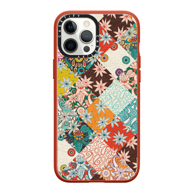 Sharon Turner x CASETiFY iPhone 12 Pro Max ケース Matte Red インパクトケース SARILMAK PATCHWORK