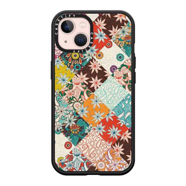 Sharon Turner x CASETiFY iPhone 13 ケース マットブラック インパクトケース MagSafe対応 SARILMAK PATCHWORK