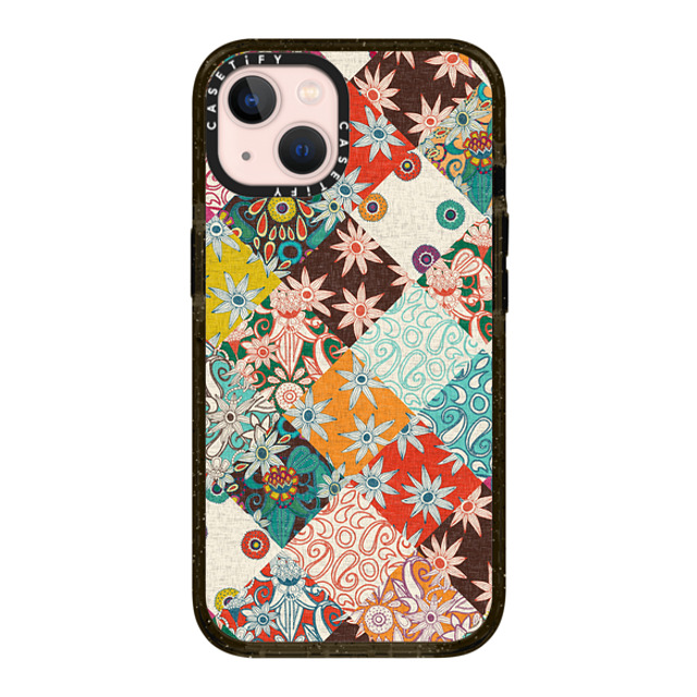 Sharon Turner x CASETiFY iPhone 13 ケース ブラック インパクトケース SARILMAK PATCHWORK