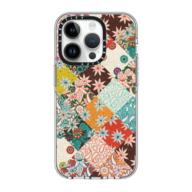 Sharon Turner x CASETiFY iPhone 14 Pro Case Clear Clear Case MagSafe Compatible SARILMAK PATCHWORK Sharon Turner x CASETiFY iPhone 14 Pro Case Clear Clear Case MagSafe Compatible SARILMAK PATCHWORK