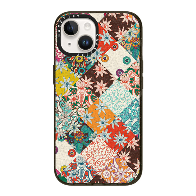 Sharon Turner x CASETiFY iPhone 14 ケース ブラック インパクトケース SARILMAK PATCHWORK