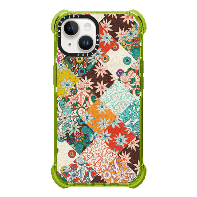 Sharon Turner x CASETiFY iPhone 14 ケース Kiwi ウルトラインパクトケース SARILMAK PATCHWORK