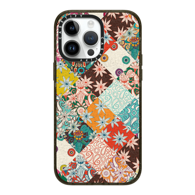 Sharon Turner x CASETiFY iPhone 14 Pro Max ケース ブラック インパクトケース MagSafe対応 SARILMAK PATCHWORK