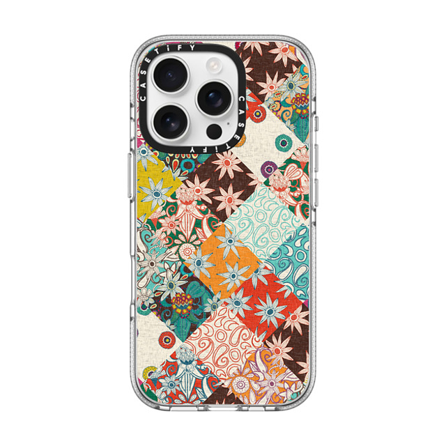 Sharon Turner x CASETiFY iPhone 16 Pro ケース クリア クリア ケース MagSafe対応 SARILMAK PATCHWORK