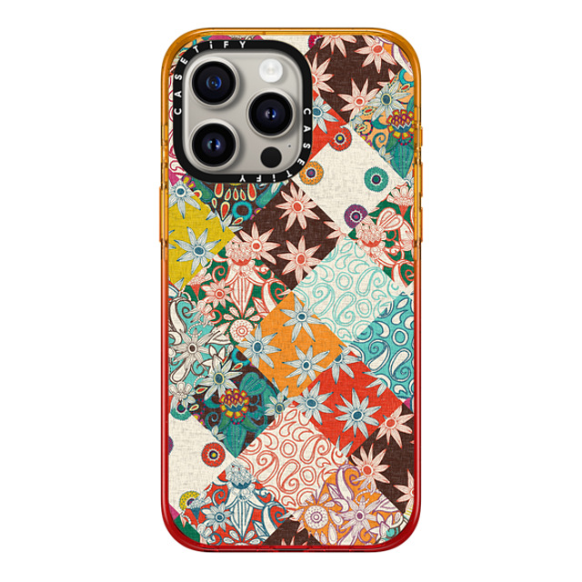 Sharon Turner x CASETiFY iPhone 15 Pro Max ケース Peach Haze インパクトケース MagSafe対応 SARILMAK PATCHWORK