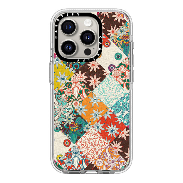 Sharon Turner x CASETiFY iPhone 15 Pro ケース クリア クリア ケース MagSafe対応 SARILMAK PATCHWORK