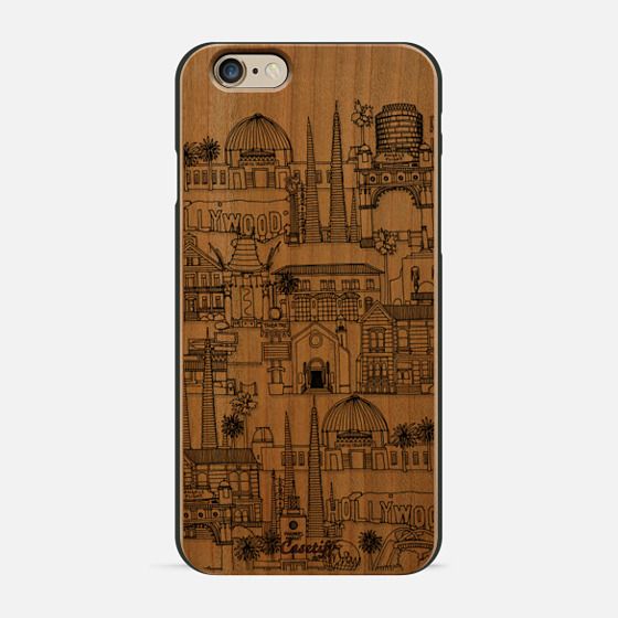 Los Angeles toile de jouy transparent iPhone 6 Case by Sharon Turner