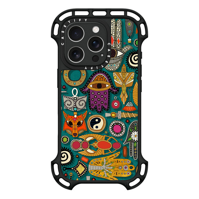 Sharon Turner x CASETiFY iPhone 16 Pro ケース Sticker,Animal ブラック ウルトラ バウンスケース MagSafe対応 TALISMANS viridian green Father's Day Sharon Turner x CASETiFY iPhone 16 Pro ケース Sticker,Animal ブラック ウルトラ バウンスケース MagSafe対応 TALISMANS viridian green Father's Day