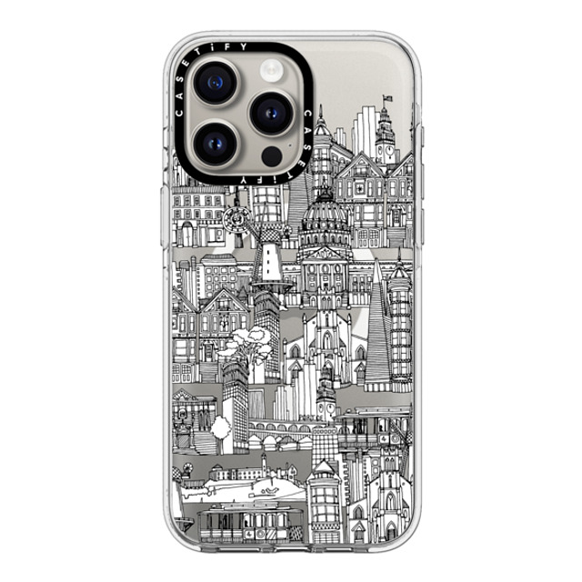 Sharon Turner x CASETiFY iPhone 15 Pro Max ケース クリア クリア ケース MagSafe対応 San Francisco toile de jouy transparent