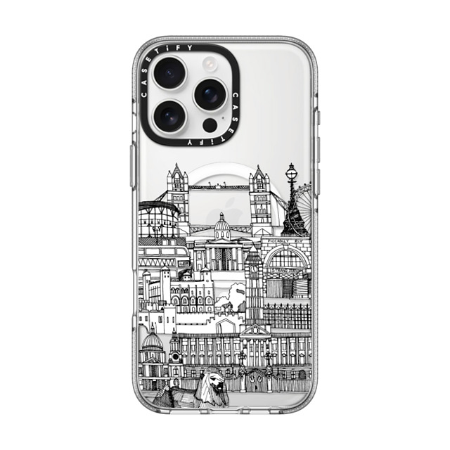 Sharon Turner x CASETiFY iPhone 16 Pro Max ケース クリア クリア ケース MagSafe対応 London toile transparent