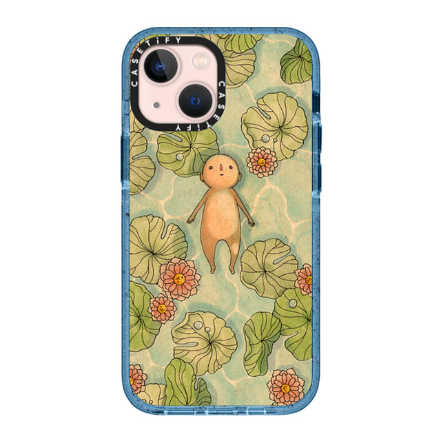 Felicia Chiao x CASETiFY iPhone 13 Mini �P�[�X Floral,Nature �x�C�r�[�u���[ �C���p�N�g�P�[�X Pool