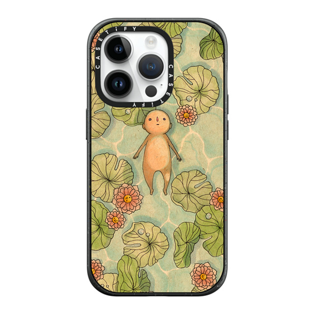 Felicia Chiao x CASETiFY iPhone 14 Pro ケース マットブラック インパクトケース MagSafe対応 Pool