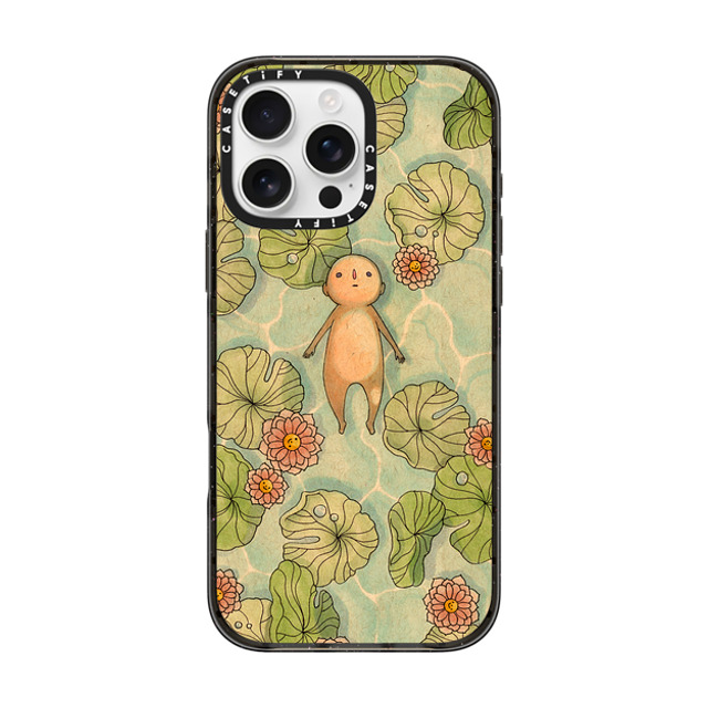 Felicia Chiao x CASETiFY iPhone 16 Pro Max ケース ブラック インパクトケース Pool