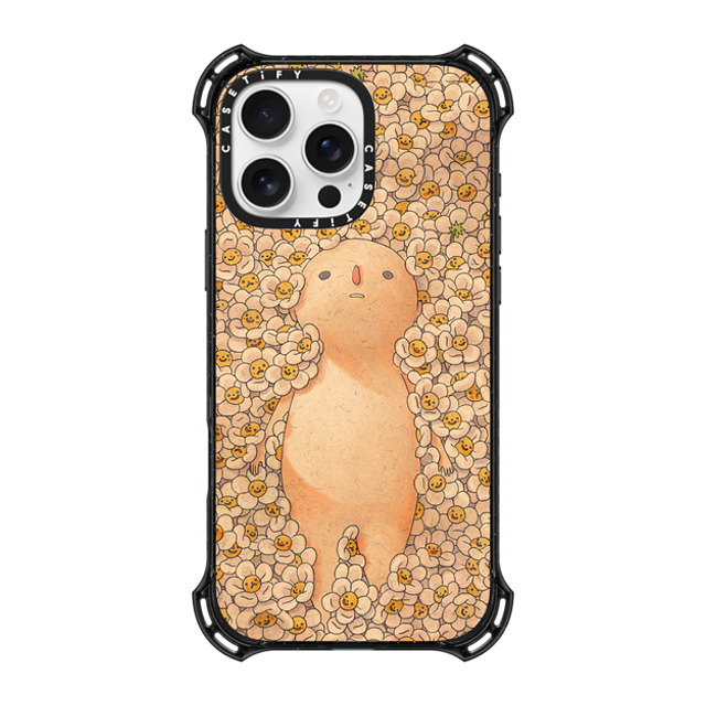 Felicia Chiao x CASETiFY iPhone 16 Pro Max Case Black バウンスケース Daisies Felicia Chiao x CASETiFY iPhone 16 Pro Max Case Black バウンスケース Daisies