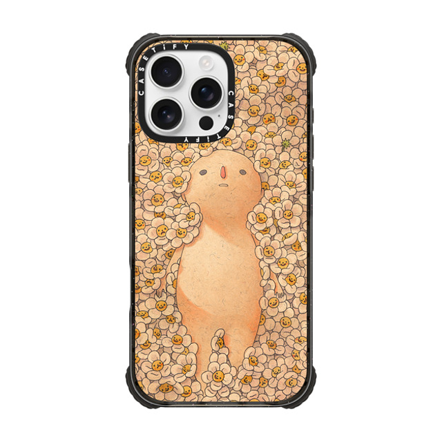 Felicia Chiao x CASETiFY iPhone 16 Pro Max Case Black ウルトラ インパクトケース MagSafe 対応 Daisies Felicia Chiao x CASETiFY iPhone 16 Pro Max Case Black ウルトラ インパクトケース MagSafe 対応 Daisies