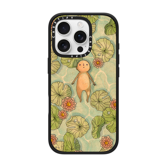 Felicia Chiao x CASETiFY iPhone 16 Pro ケース マットブラック インパクトケース Pool