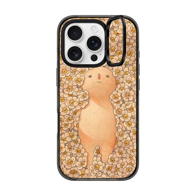 Felicia Chiao x CASETiFY iPhone 16 Pro Case Black インパクトリングスタンドケース MagSafe対応 Daisies Felicia Chiao x CASETiFY iPhone 16 Pro Case Black インパクトリングスタンドケース MagSafe対応 Daisies