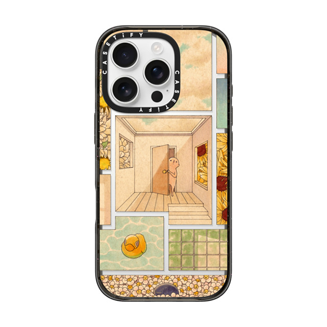 Felicia Chiao x CASETiFY iPhone 16 Pro ケース Summer,Fine Art ブラック インパクトケース Summer Mother's Day Felicia Chiao x CASETiFY iPhone 16 Pro ケース Summer,Fine Art ブラック インパクトケース Summer Mother's Day
