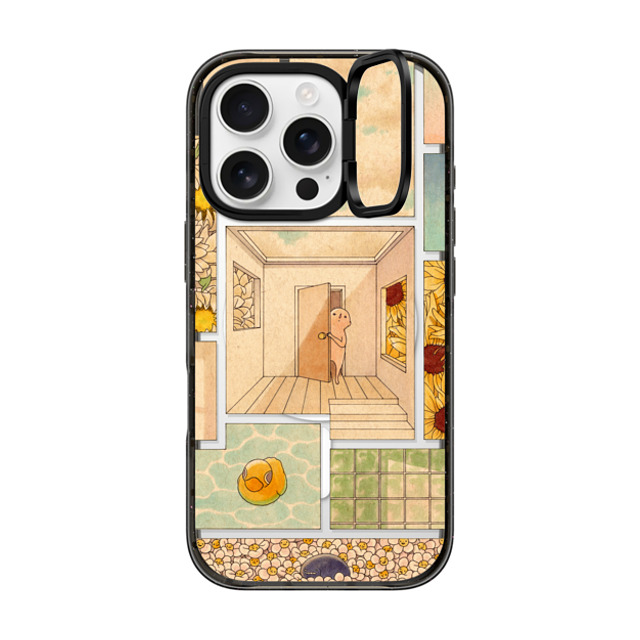 Felicia Chiao x CASETiFY iPhone 16 Pro ケース Summer,Fine Art ブラック インパクトリングスタンドケース MagSafe対応 Summer Father's Day Felicia Chiao x CASETiFY iPhone 16 Pro ケース Summer,Fine Art ブラック インパクトリングスタンドケース MagSafe対応 Summer Father's Day