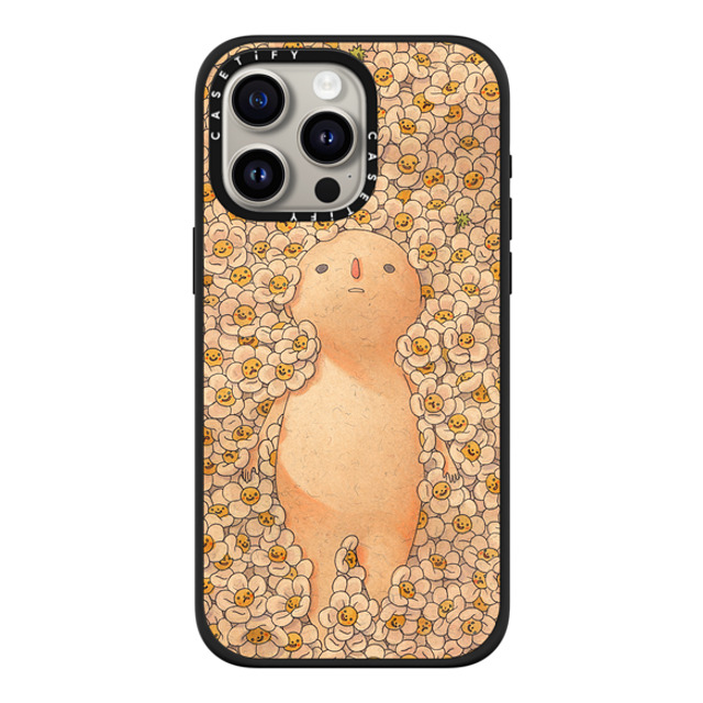 Felicia Chiao x CASETiFY iPhone 15 Pro Max Case Matte Black Impact Case MagSafe Compatible Daisies Felicia Chiao x CASETiFY iPhone 15 Pro Max Case Matte Black Impact Case MagSafe Compatible Daisies