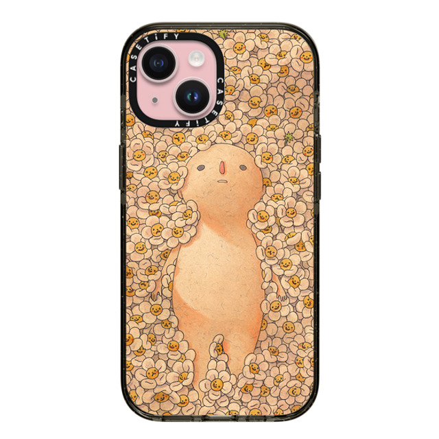 Felicia Chiao x CASETiFY iPhone 15 Case Black Impact Case Daisies Felicia Chiao x CASETiFY iPhone 15 Case Black Impact Case Daisies