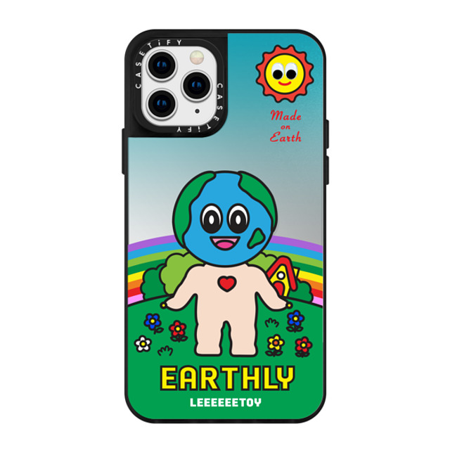 LeeeeeeToy x CASETiFY iPhone 11 Pro Case Silver on Black ミラーケース Earthly New iPhone LeeeeeeToy x CASETiFY iPhone 11 Pro Case Silver on Black ミラーケース Earthly New iPhone
