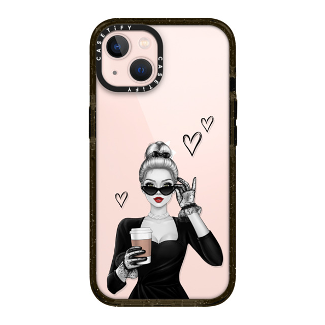 Victoria Ryabinina x CASETiFY iPhone 13 ケース ブラック インパクトケース Elegant lady