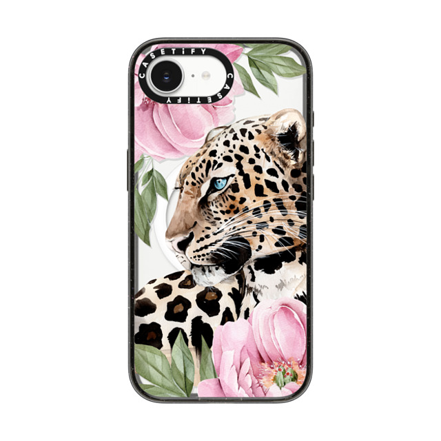 Victoria Ryabinina x CASETiFY iPhone 16e Case Floral,Leopard Black Impact Case MagSafe Compatible Leopard with peonies Back to School Victoria Ryabinina x CASETiFY iPhone 16e Case Floral,Leopard Black Impact Case MagSafe Compatible Leopard with peonies Back to School