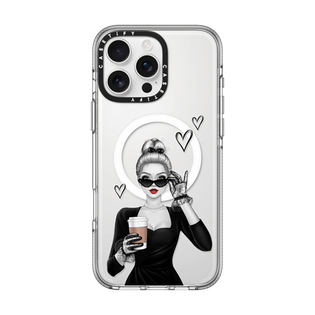 Victoria Ryabinina x CASETiFY iPhone 16 Pro Max ケース クリア クリア ケース MagSafe対応 Elegant lady