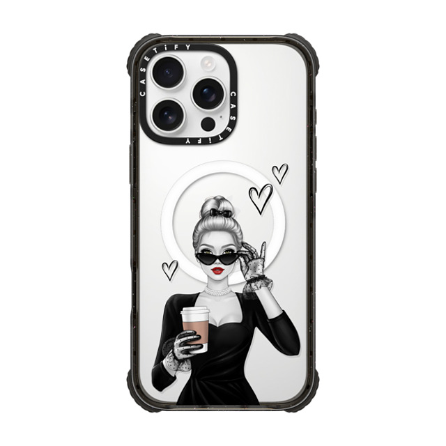 Victoria Ryabinina x CASETiFY iPhone 16 Pro Max Case Black ウルトラ インパクトケース MagSafe 対応 Elegant lady Victoria Ryabinina x CASETiFY iPhone 16 Pro Max Case Black ウルトラ インパクトケース MagSafe 対応 Elegant lady