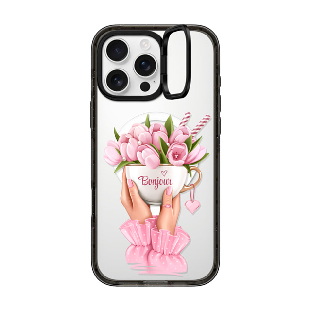 Victoria Ryabinina x CASETiFY iPhone 16 Pro Max ケース Floral ブラック インパクトリングスタンドケース MagSafe対応 Floral coffee Father's Day Victoria Ryabinina x CASETiFY iPhone 16 Pro Max ケース Floral ブラック インパクトリングスタンドケース MagSafe対応 Floral coffee Father's Day