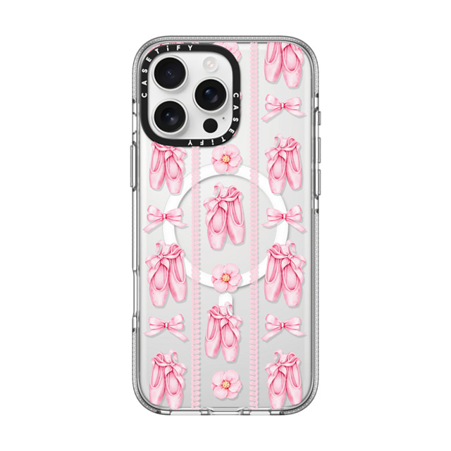 Victoria Ryabinina x CASETiFY iPhone 16 Pro Max Case Ribbon,Pattern クリア クリア ケース MagSafe対応 Ballet pattern Back to School Victoria Ryabinina x CASETiFY iPhone 16 Pro Max Case Ribbon,Pattern クリア クリア ケース MagSafe対応 Ballet pattern Back to School