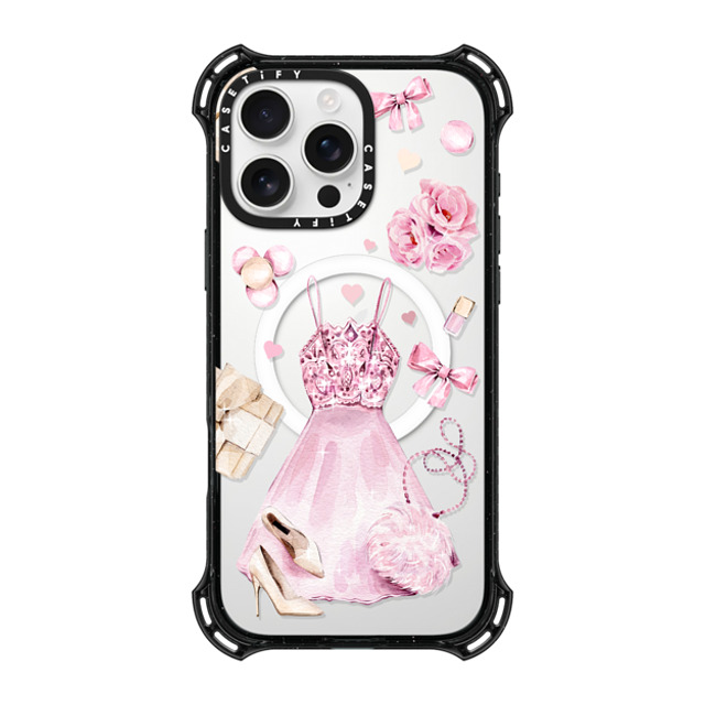 Victoria Ryabinina x CASETiFY iPhone 16 Pro Max Case Black バウンスケース Pink clothes set Victoria Ryabinina x CASETiFY iPhone 16 Pro Max Case Black バウンスケース Pink clothes set