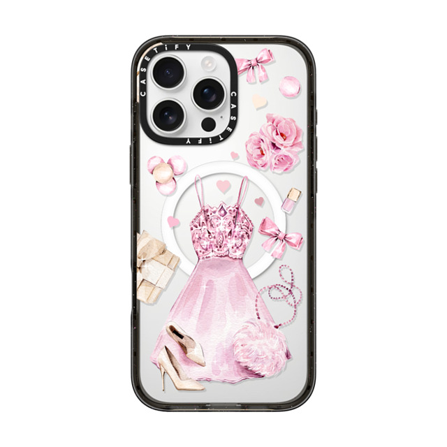 Victoria Ryabinina x CASETiFY iPhone 16 Pro Max Case Black Impact Case MagSafe Compatible Pink clothes set Victoria Ryabinina x CASETiFY iPhone 16 Pro Max Case Black Impact Case MagSafe Compatible Pink clothes set