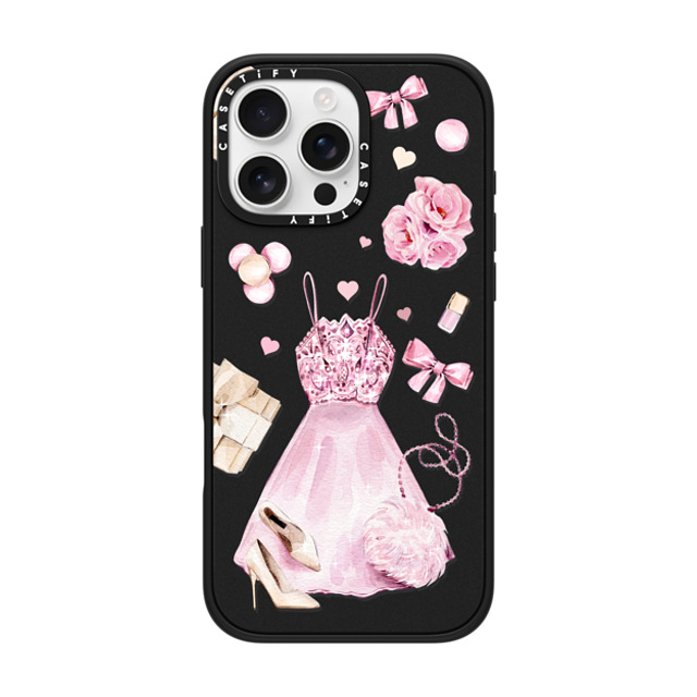 Victoria Ryabinina x CASETiFY iPhone 16 Pro Max Case Matte Black Impact Case MagSafe Compatible Pink clothes set Victoria Ryabinina x CASETiFY iPhone 16 Pro Max Case Matte Black Impact Case MagSafe Compatible Pink clothes set
