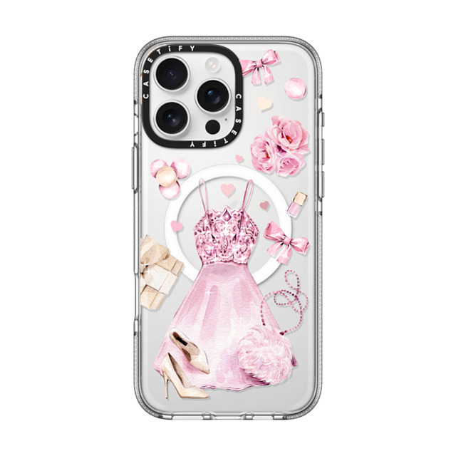 Victoria Ryabinina x CASETiFY iPhone 16 Pro Max Case Clear Clear Case MagSafe Compatible Pink clothes set Victoria Ryabinina x CASETiFY iPhone 16 Pro Max Case Clear Clear Case MagSafe Compatible Pink clothes set