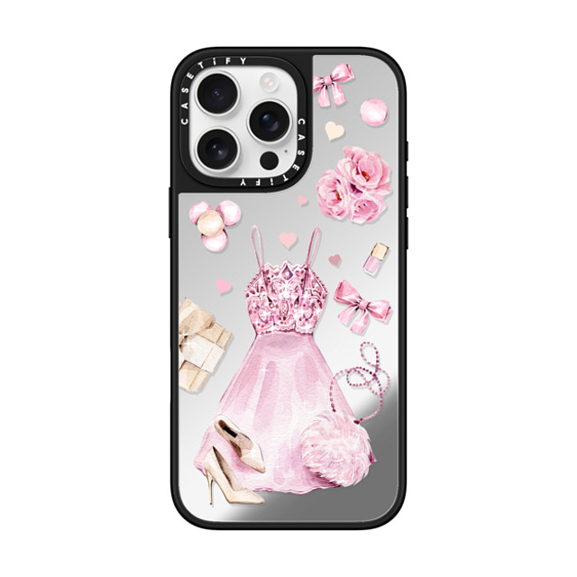 Victoria Ryabinina x CASETiFY iPhone 16 Pro Max Case Silver on Black ミラーケース MagSafe対応 Pink clothes set Victoria Ryabinina x CASETiFY iPhone 16 Pro Max Case Silver on Black ミラーケース MagSafe対応 Pink clothes set