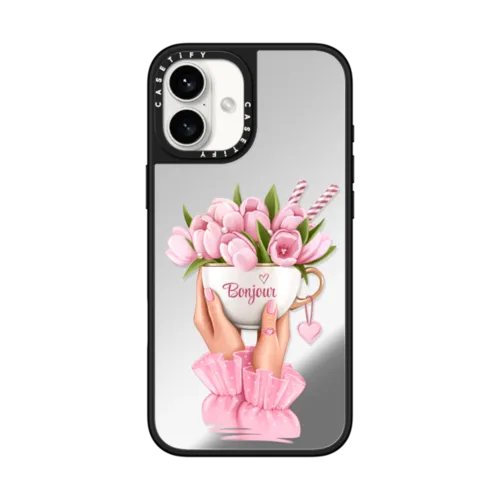 iPhone 16 Plus - Floral coffee