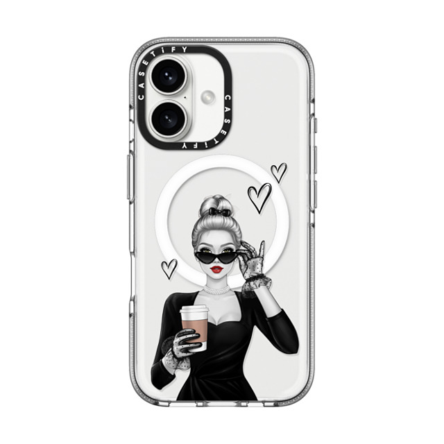 Victoria Ryabinina x CASETiFY iPhone 16 ケース クリア クリア ケース MagSafe対応 Elegant lady